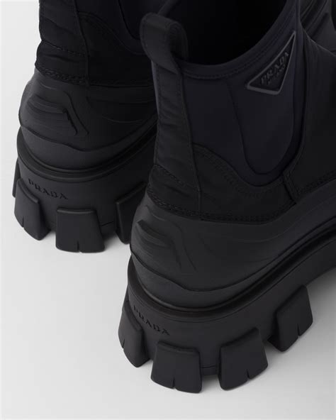 men's prada monolith boots|monolith re nylon gabardine boots.